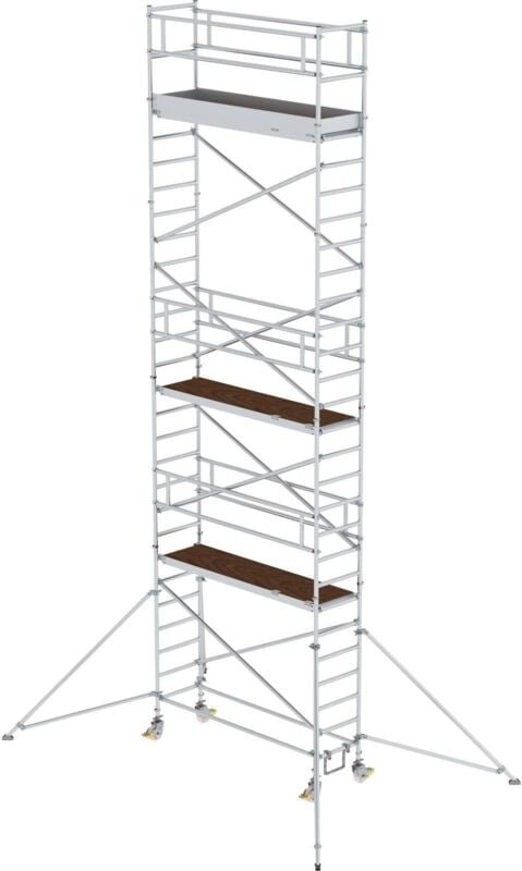 Günzburger Steigtechnik Rollgerüst 0,75 x 2,45 m mit Ausleger Plattformhöhe 7,35 m - 155746