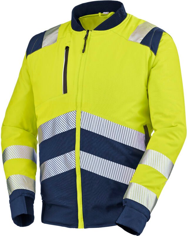 Teddy-Jacke Alpilles Gelb Neon/Marineblau XL
