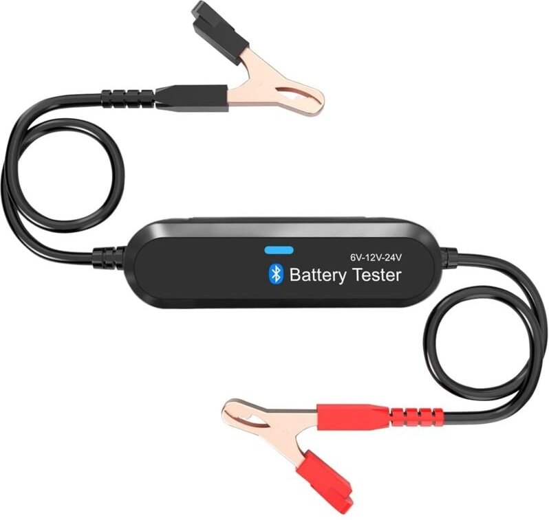 Bluetooth-Batterietester, BK200 6 V/12 V/24 V Batterielasttester Innenwiderstandstester Analysator für Auto Motorrad Ras...