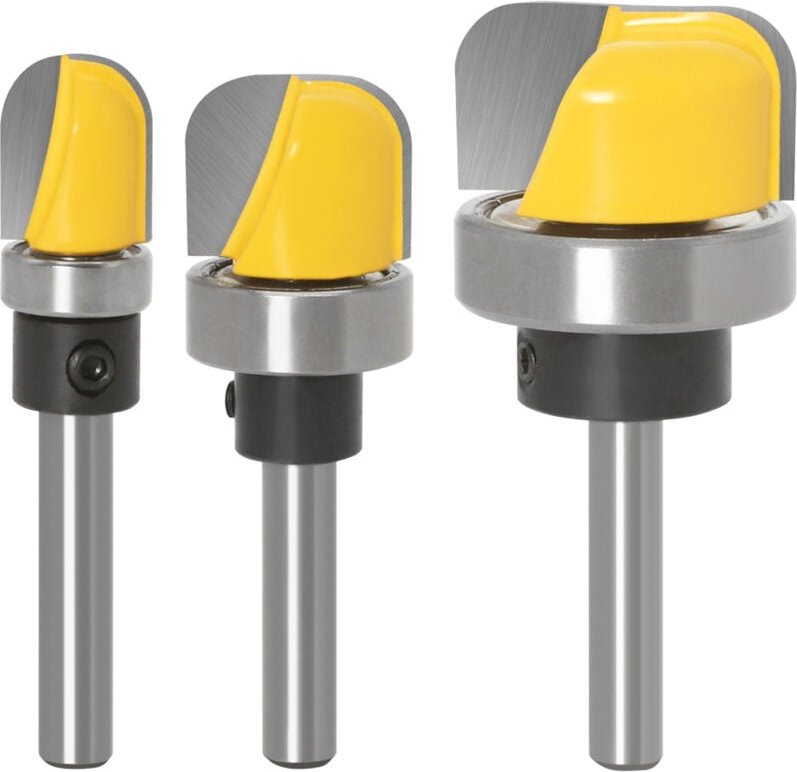 Alovez - 6mm/6,35mm/8mm Schaft Router Bit Holzbearbeitung Runde Nase Router Bit Durchmesser