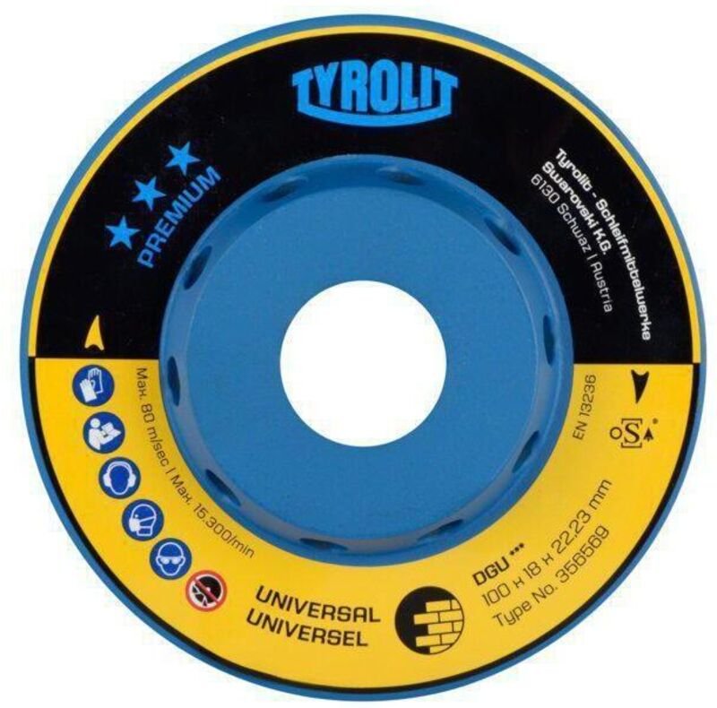 Tyrolit - Diamant-Schleifteller premium für Stein, Scheiben-Ø: 100 mm