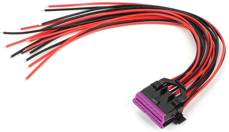 16-poliger Öffnungsstecker, langlebiger OBD2-Kabelbaumadapter für das Auto