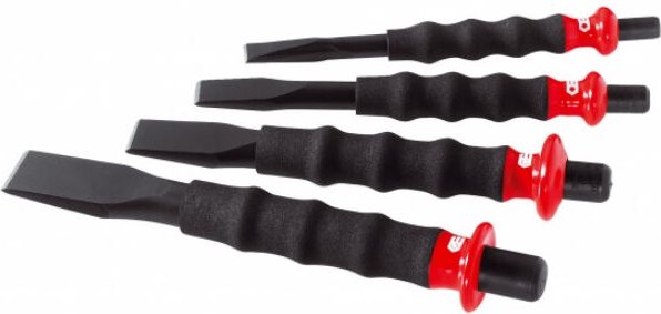 Satz von 3 Meißeln + 1 Bédane Facom 263GPB