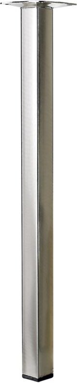 Thumbnail - Hettich - Tischbein Edelstahl Optik 25 x 25 x 400 mm Stahl, 1 Stück Möbelfüsse