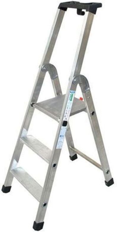Profi Stehleiter 3 Stufen - Maximale Arbeitshöhe 2.65m - Q60/3