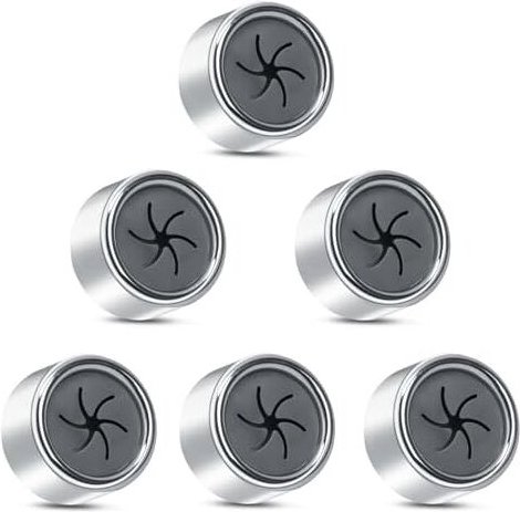 Csparkv - 42 mm x 23 mm Set mit 6 Geschirrtuchhaltern, Küchenhandtuchhaken, runder Geschirrtuchhalter für Küche, Bad und...