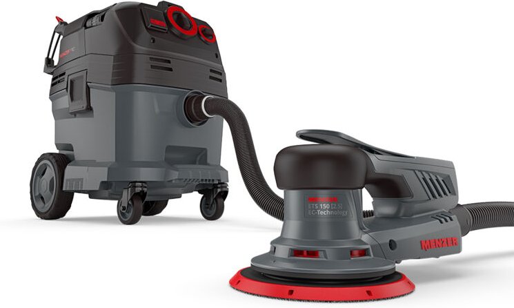 Thumbnail - Exzenterschleifer ets 150 2.5 & Sicherheitssauger (Nass- und Trockensauger) vcl 530 pro inkl. Schleifscheiben-Set - Menz...