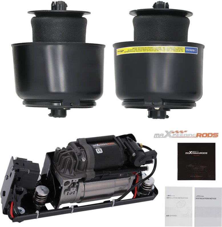 2X Hinten Federbalg + Luftfederung Kompressor + Ventilblock For BMW 5er F11 F07