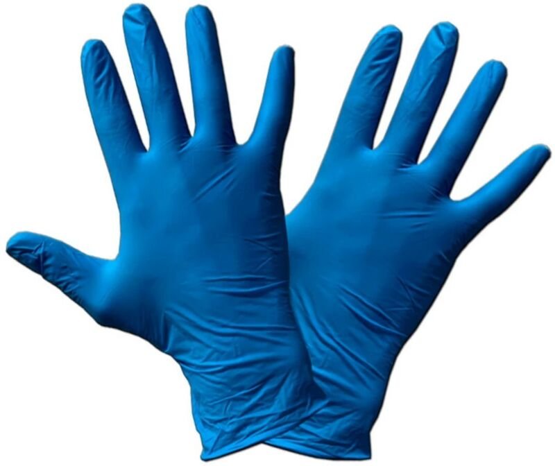 Blauer Nitrilhandschuh für Lebensmittel, 5,2 g, Größe m, 100 Einheiten U5010