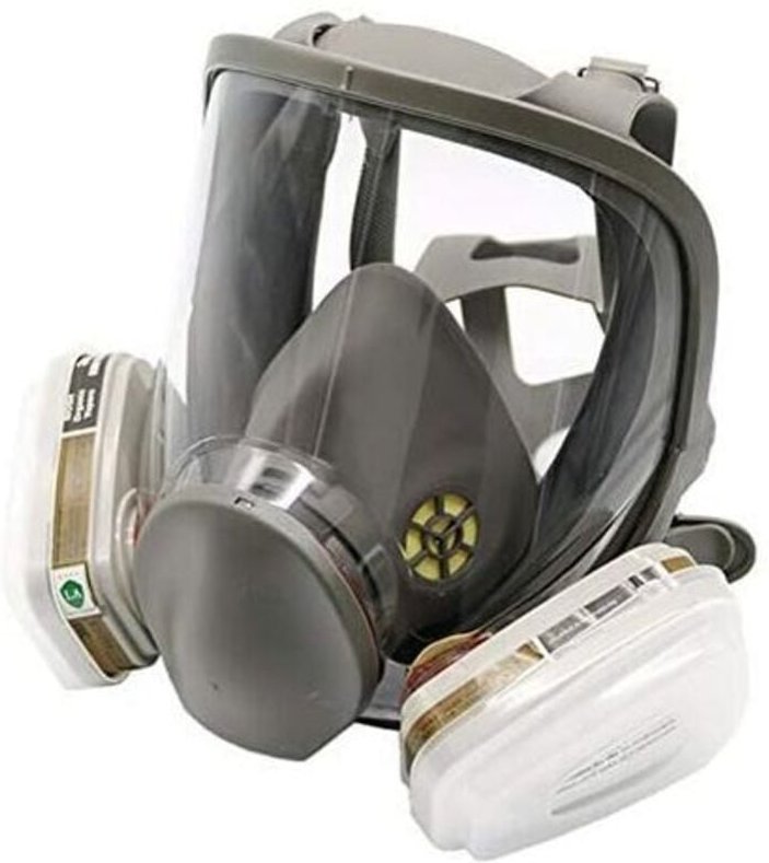 6800 Gasmaske Sprühfarbe chemische Pestizide Anti-Staub-Silikon-Dekoration