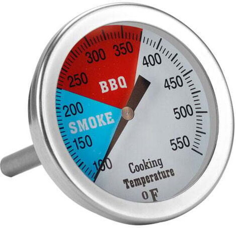 LaBlanc – Thermometer für Grill-Holzkohle-Räucherofen, 76 mm Edelstahl-Pizzaofen-Thermometer, Grill-Ersatzteile