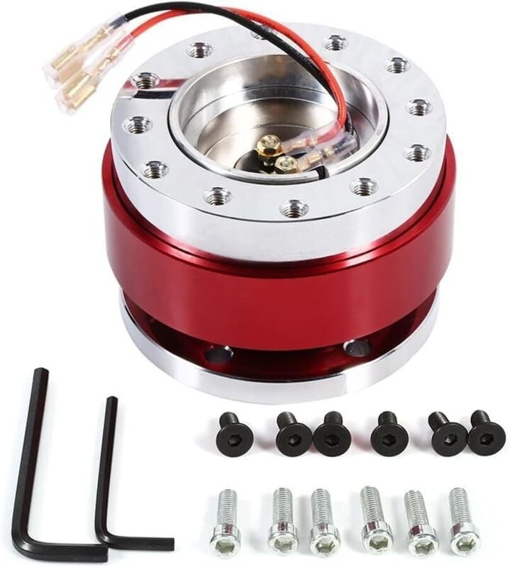 Lenkradnabenadapter, Schnellspanner-Autolenkrad, 6-Loch-Schnellspanner-Nabenadapter für die meisten Lenkräder