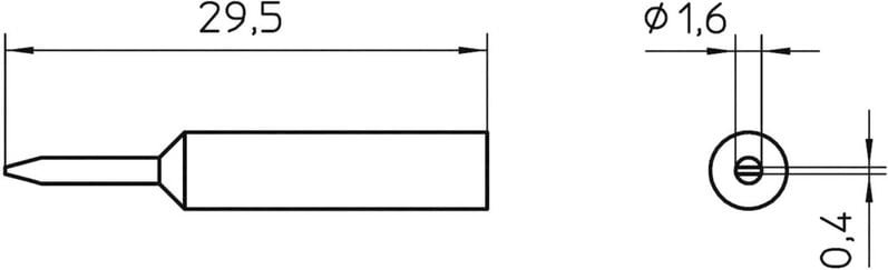 Weller - xnt 6 Lötspitze Meißelform Spitzen-Größe 1.6 mm Inhalt 1 St.