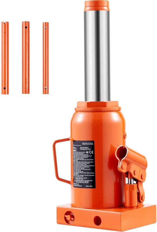 Mophorn - Hydraulischer Wagenheber, 30 Tonnen Tragkraft, 11,22 - 18,66 Zoll Hubbereich, 3-teiliger Griff für Fahrzeuge u...