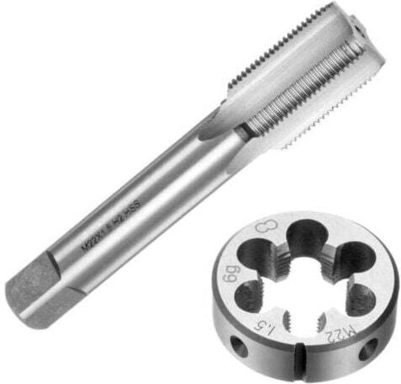 Gewindebohrer und Schneideisen, metrisch M22 x 1,5, Gewindeschneid- und Gewindeschneidwerkzeuge, Gewindebohrer- und Schn...