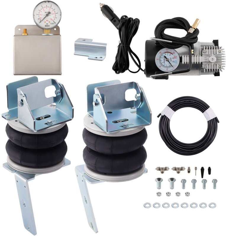2x Luftfederbalg + 12V Kompressor Kit Kit for Ford Transit 2001- 4000 KG