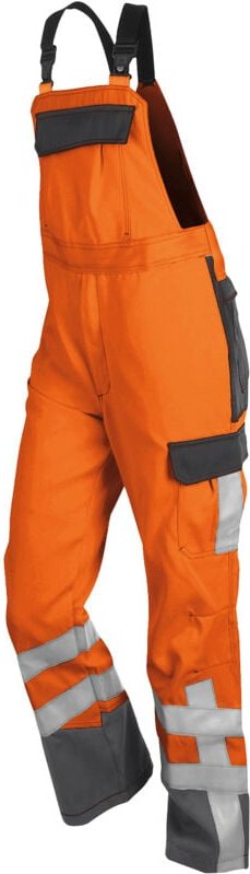 Kübler Latzhose SAFETY 7 PSA 3 3780 warnorange/anthrazit Gr. 90