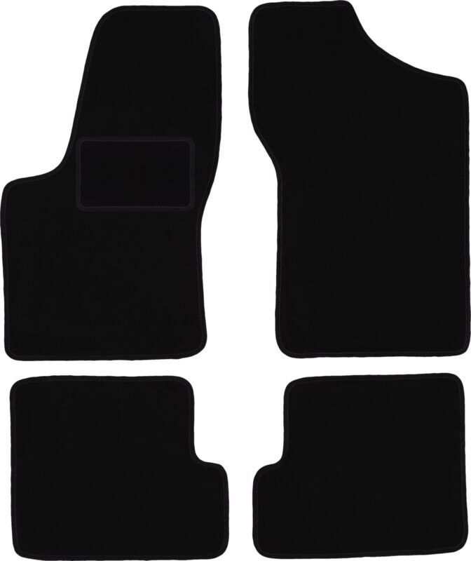 Schwarze Veloursmatten für: Fiat Seicento Fließheck (1998-2010)