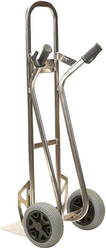 Protaurus - matador Stapelkarre aluminium m. fester Schaufel Tragkraft 350 kg, Radbreite vergrößert