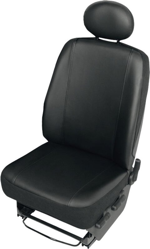 Hp Autozubehör - 22818 Sitzbezug Kunstleder Schwarz Fahrersitz, Beifahrersitz