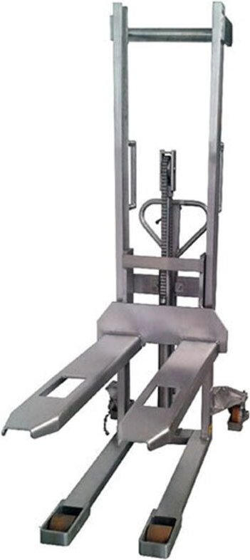 Thumbnail - Edelstahl-Hochhubwagen 304 – Hubhöhe max. 1650 mm – Tragfähigkeit max. 1000 kg - 10M/304