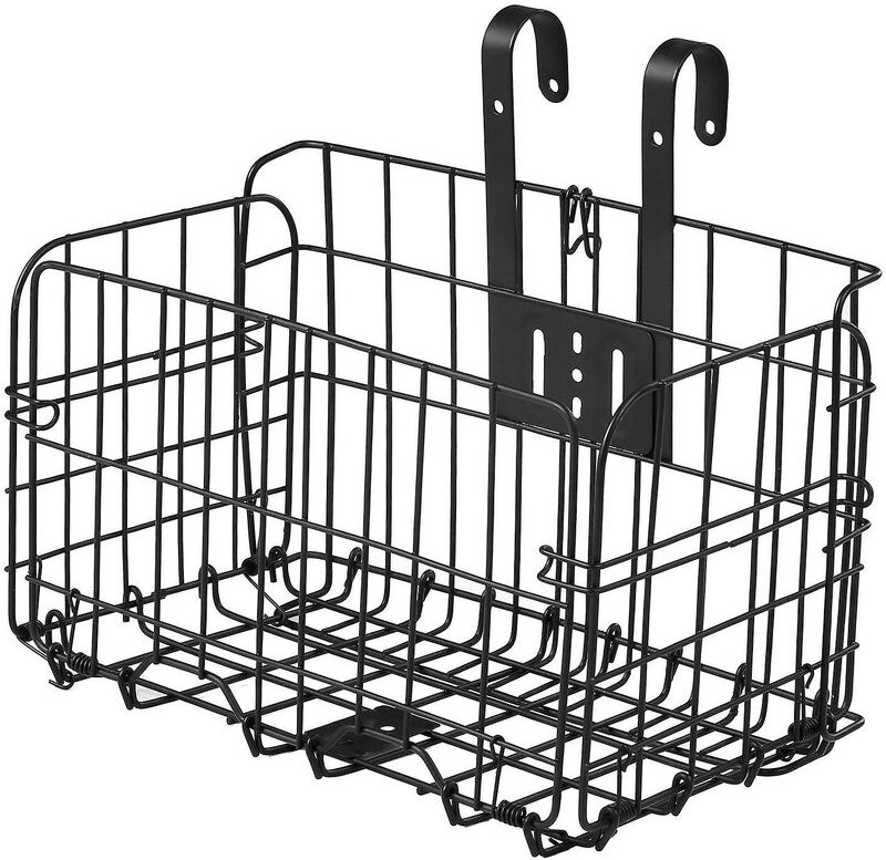 Klappbarer Fahrradkorb, abnehmbarer Stahldraht, Fahrradlenker, vorderer Korb, Fahrrad-Hinterradträger zum Aufhängen