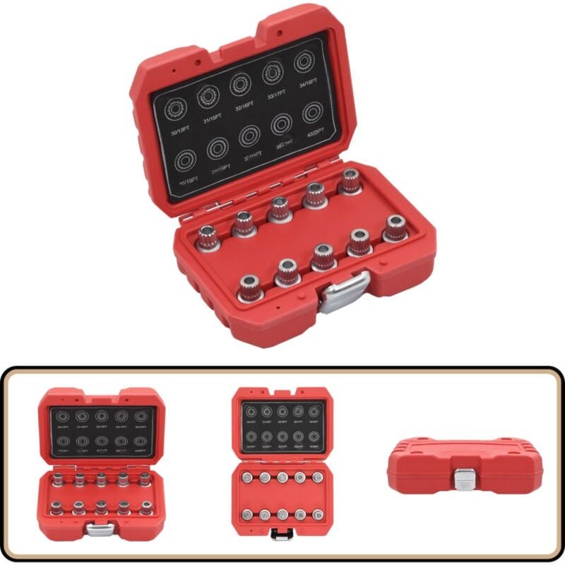 10-tlg. Radmuttern-Set Felgenschloss für bmw - bmw Radmutter - Felgenschloss - Radmuttern Satz - Chrom Molybdän Stahl - ...