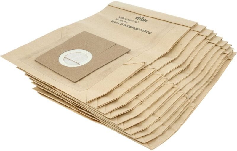 Thumbnail - 10x Staubsaugerbeutel kompatibel mit Bosch bbs 2400 - 2999, 5000 - 5999 Optima Staubsauger - Papier, 25cm x 19cm Sandfar...