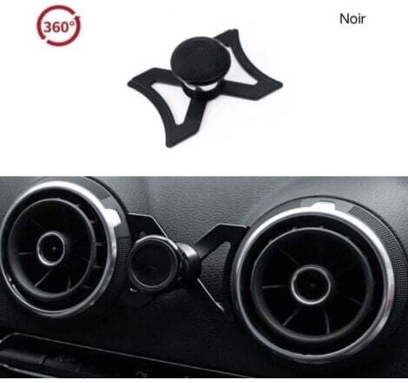 Magnetische Autotelefonhalterung für Audi A3 S3 RS3 8V gps 360 Grad verstellbare Ansicht Schwarz