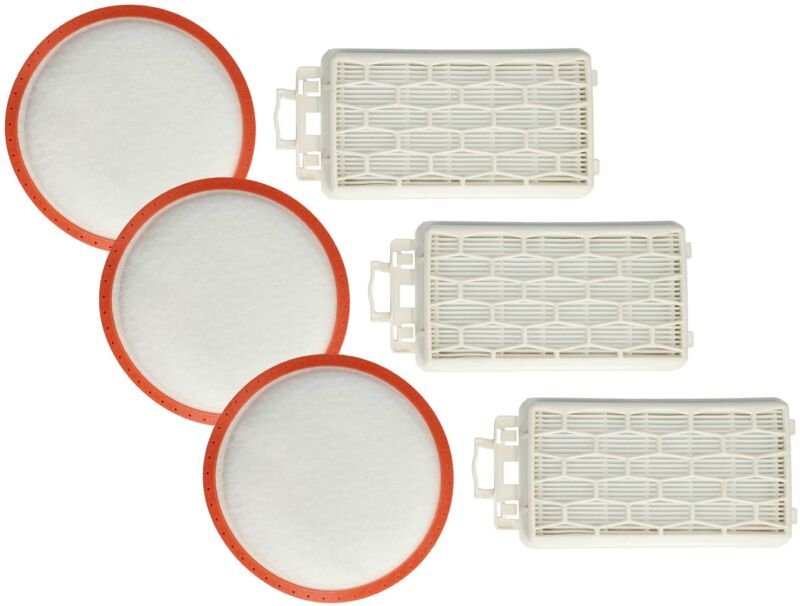 Filter-Set kompatibel mit Dirt Devil Infinity Rebel 51 DD5510-2, 51 DD5510-1 Staubsauger - 6x Filter (Motorschutz-Filter...