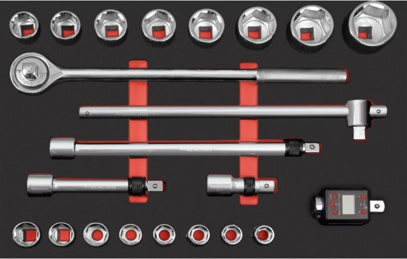 Pro line eva 3/4' Steckschlüssel-Einlage 60x40 cm 21-tlg.