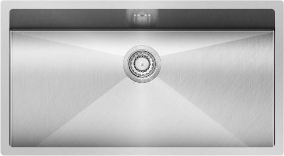 Quellmalz - Edelstahl-Unterbauspüle lena 5 - Breites Becken, ab 80er Unterschrank, 79 x 45 cm