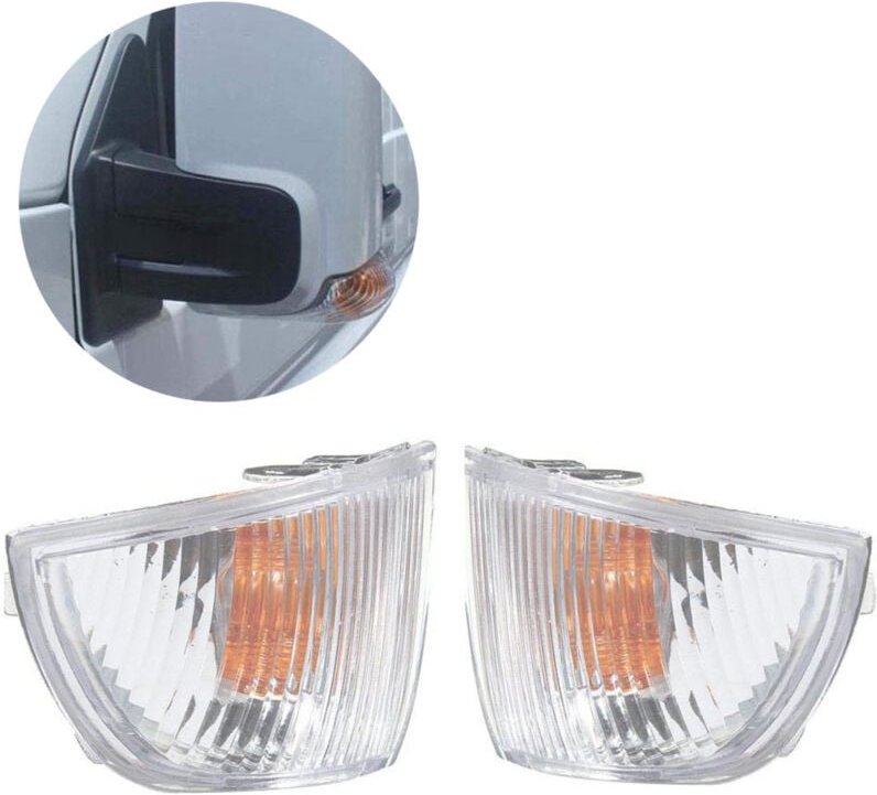 1 Paar Auto-Außenspiegel-Blinkerlinse, Seitenblinkerabdeckung ohne Leuchtmittel für Daily 2006–2011