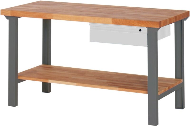 Werkbank Premium mit 1 Schublade und Ablageboden BxTxH 1500x700x840mm - Stier