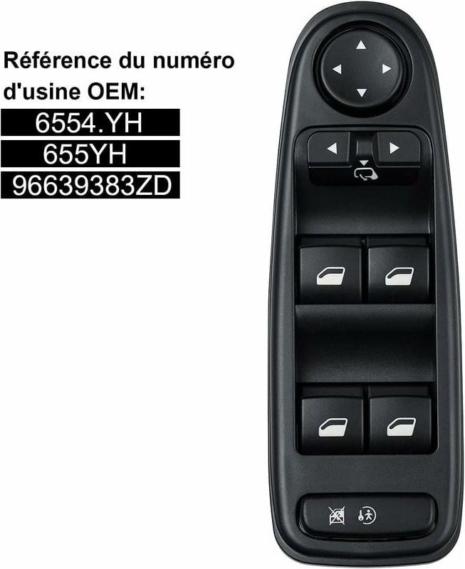 Fensterhebersteuerung C4 Picasso 6554.YH Fensterheberschalterknopf Für Citroen C4 Grand Picasso