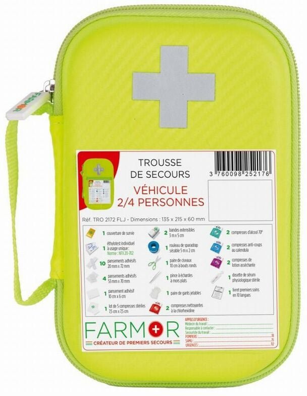 Erste-Hilfe-Koffer Farmor Fahrzeuge - Hohe Sichtbarkeit - tro 2172 flj