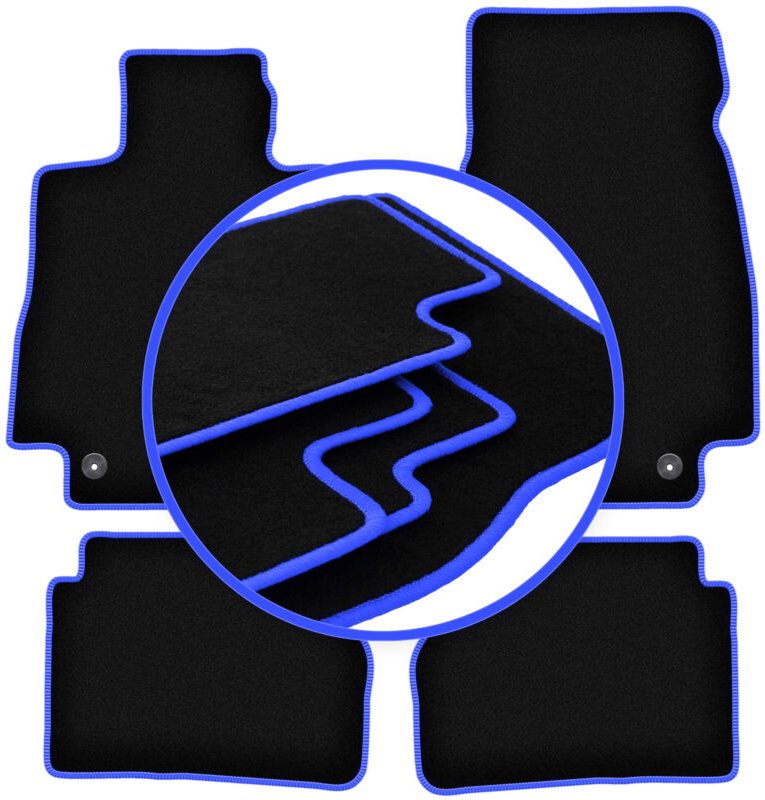 CARLUX-BLUE Autofußmatten für: Mercedes CLS C257 Limousine (2018-)