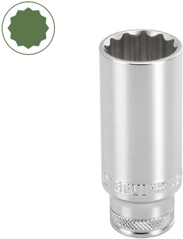 Langer Mehrkant-Steckschlussel 18 mm 1/2 Fervi bn4p3l018a