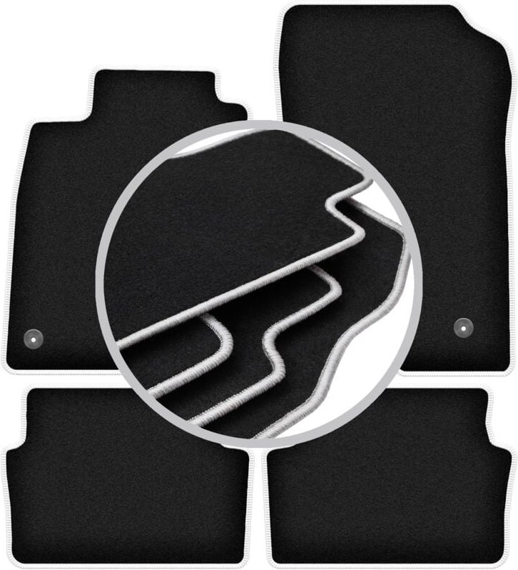 CARLUX-SILVER Autofußmatten für: Renault Laguna III Liftback, Kombi (2007-2015)