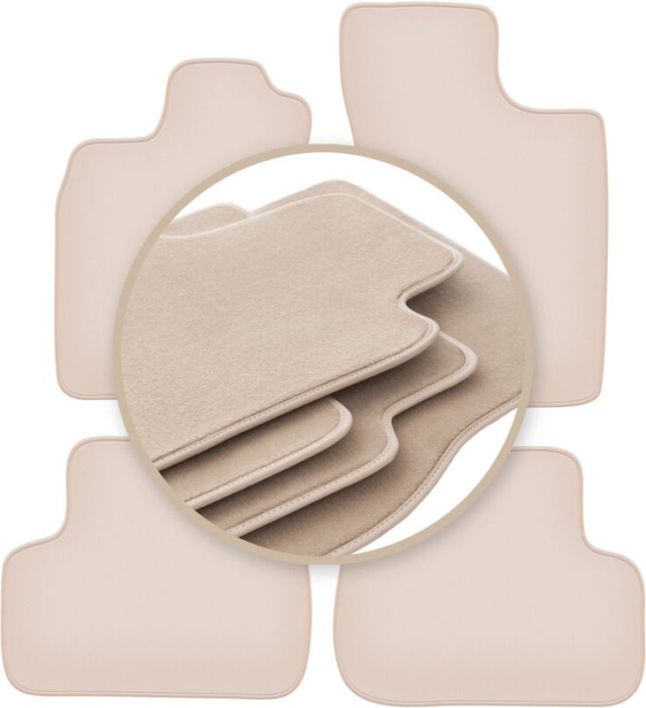 Beige PREMIUM-Matten für: Renault Twingo I Fließheck 1993-2006