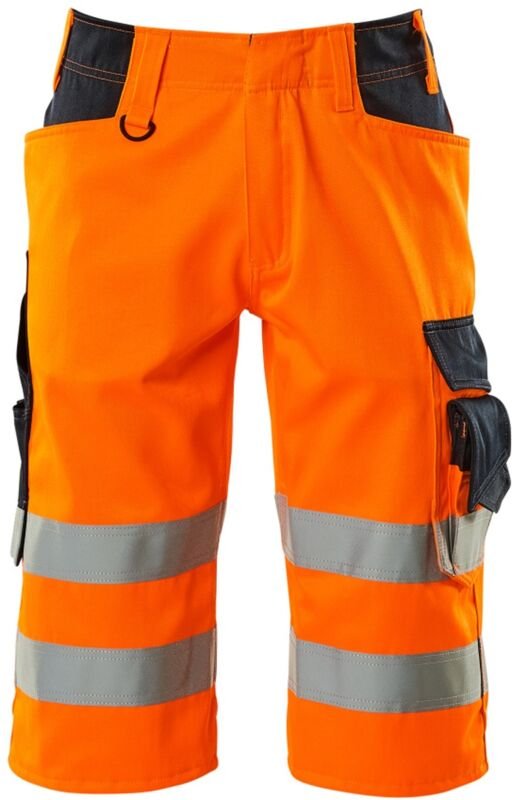 Thumbnail - Warnschutz-Shorts Luton 15549-860 Gr. C45 hi-vis orange/schwarzblau - Mascot