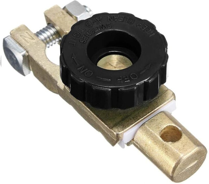 YMYNY 12 V 24 V Batterieklemme, Autobatterie-Trennschalter, Kill-Schalter, Trennklemme mit schwarzem Knopf für Auto, LKW...