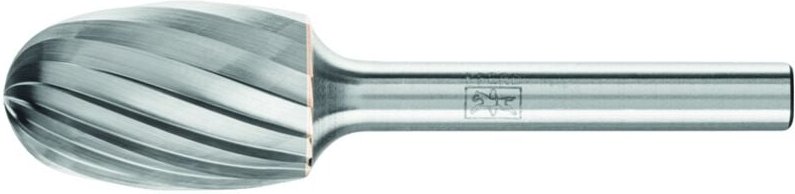 Pferd - Hartmetall Frässtift Tropfen tre ø 16x25 mm Schaft-Ø 6 mm Z1 universal grob