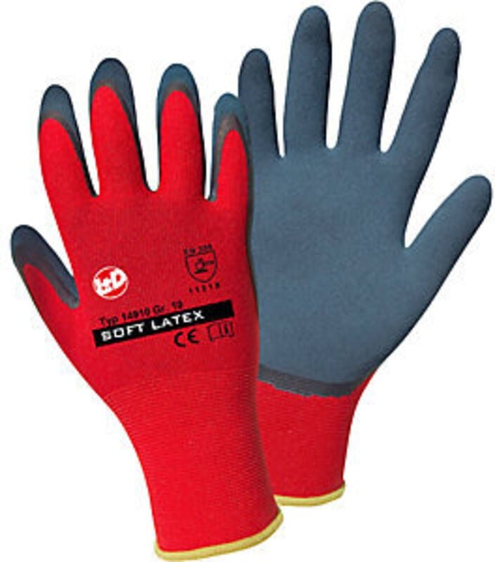 Leipold Doehle Soft Latex 14910-8 Polyester Arbeitshandschuh Größe (Handschuhe): 8 en 388:2016 cat