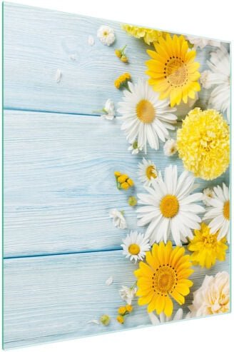 Glasschneidebrett 45x52 Kamille