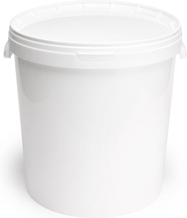 Thumbnail - Garronda Eimer mit Deckel 30 L für die Lagerung von Lebensmittel- und Chemischen Produkten 5 Stück Weiß GD-0071