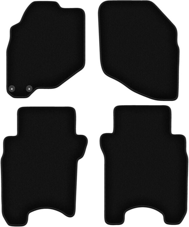 BASIC schwarze Veloursmatten für: Honda Jazz II Fließheck (2002-2007)