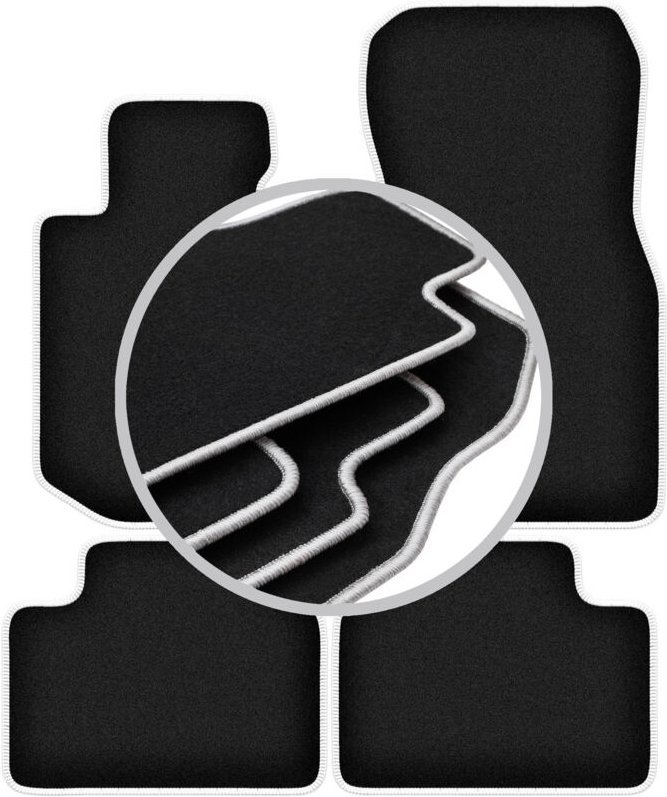 CARLUX-SILVER Autofußmatten für: BMW 4 G26 Gran Coupé (2021-2022)