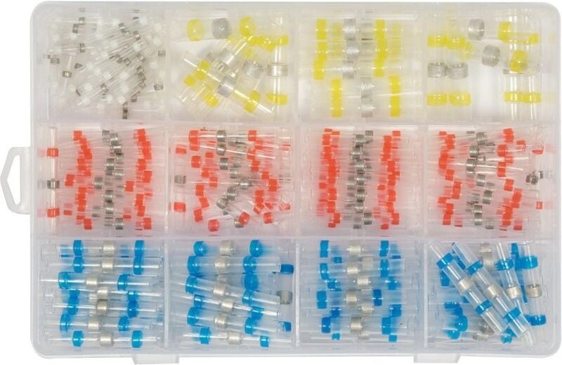 Schrumpfschlauch-Set mit Zinn 0,25-6 mm², 220 Stück – YT-81460