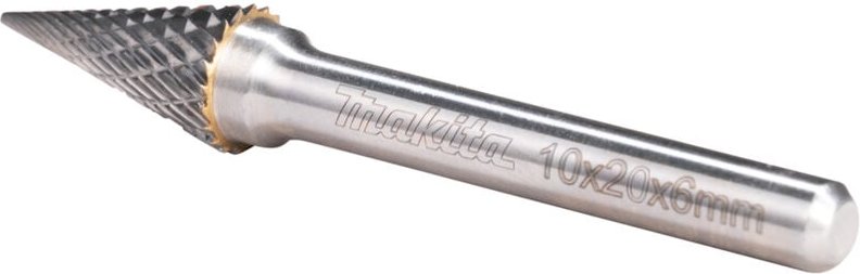 Thumbnail - B-52847 Spitzkegelschneider 10x20 mm Ø6 mm 3/8x3/4' Ø1/2' Kreuzzahn - Makita